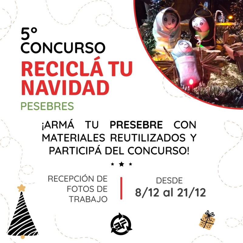 Concurso “Reciclá tu Navidad 2022”: este año habrá que crear un pesebre”