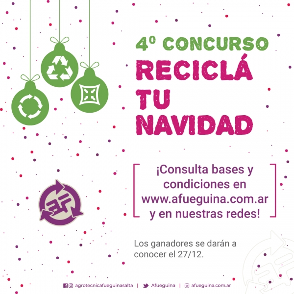 Condiciones del concurso “Reciclá tu Navidad”